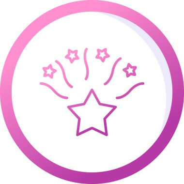 yıldız web simgesi basit illüstrasyon 