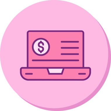 Eğilim biçimi izole edilmiş arka planda mali simge 