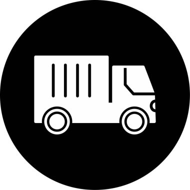 kamyon simgesi, vektör illüstrasyon tasarımı 