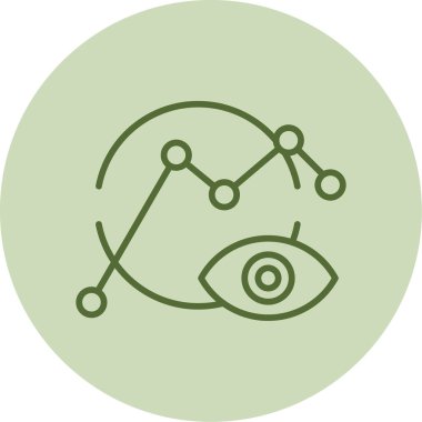 Veri Görselleştirme Web simgesi vektör çizimi       