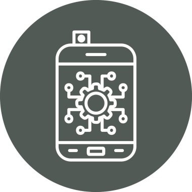 Otomatik ağ simgesi vektör illüstrasyonu 