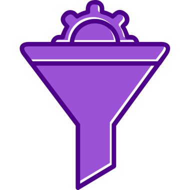 Vektör illüstrasyon Huni ağ simgesi 