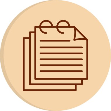 Evrak işleri. Web simgesi basit illüstrasyon 