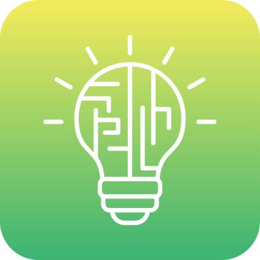 yaratıcı Mantık simgesi vektör çizimi