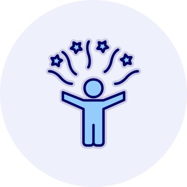 Mutlu çocuk ikonu, vektör stili tasarım. Kutlama