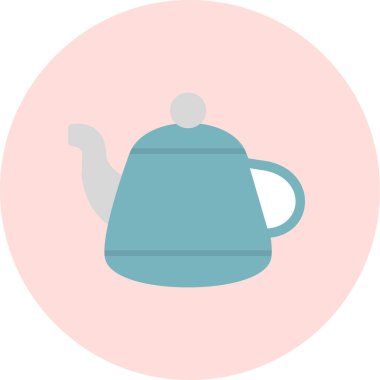 Vektör illüstrasyonu, çaydanlık ağı simgesi 