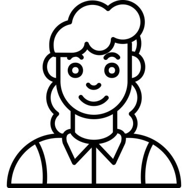 Bowler simgesi vektör illüstrasyonu