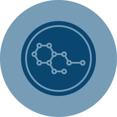 Kimya formülü simgesi, vektör illüstrasyonu 