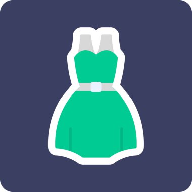 elbise simgesi, vektör illüstrasyonu 