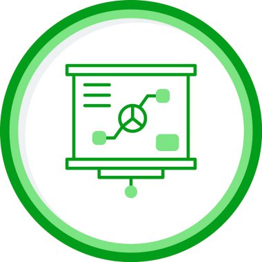 sunum simgesi, vektör illüstrasyonu 