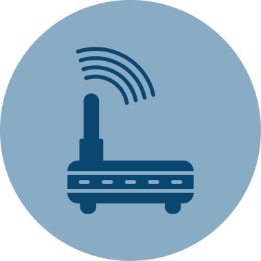 WiFi yönlendirici kutsal kişilerin resmi, vektör çizim