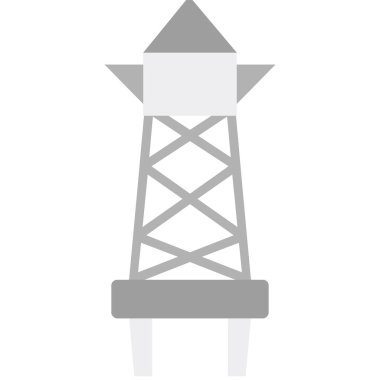 Uydu kulesi işaret çizgisi ağ simgesi, vektör illüstrasyonu