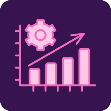  Üretim düzlüğü simgesi, vektör illüstrasyonu