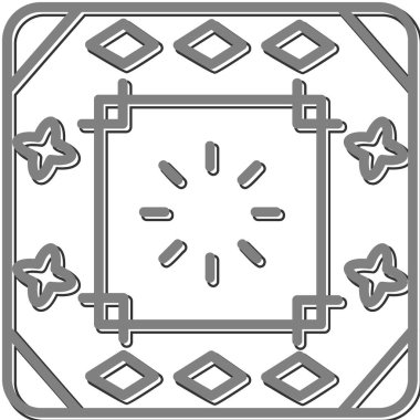 Döşeme. Web simgesi basit illüstrasyon