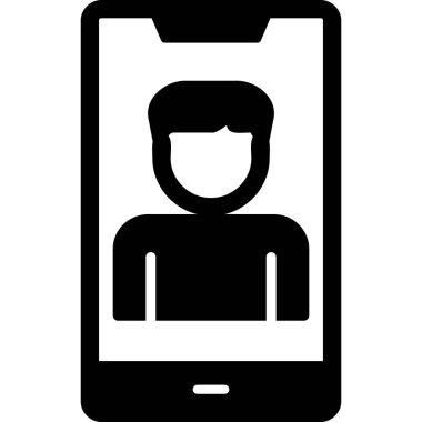 Smartphone web simgesi, vektör çizim 