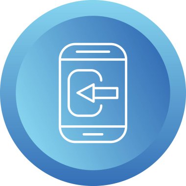 Akıllı Telefon web simgesi basit illüstrasyonunu kontrol et