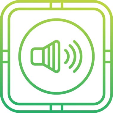 Ses Web simgesi, vektör çizim