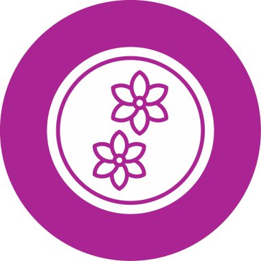 çiçek web simgesi, vektör illüstrasyonu, koku konsepti      