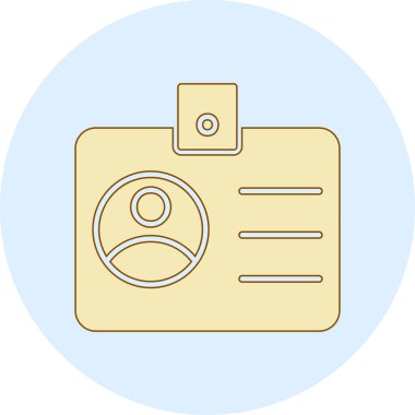 sürücü belgesi simgesi, vektör illüstrasyonu basit tasarım