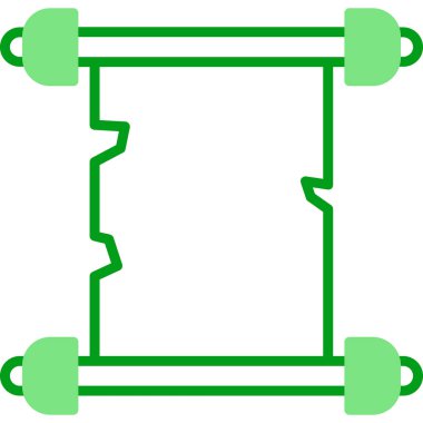 Papirüs simgesi. Web simgesi vektör illüstrasyonu