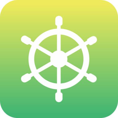 Dümen. Web simgesi basit illüstrasyon