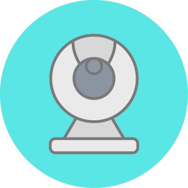 Web kamera simge vektör çizim