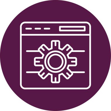 Tarayıcı Notu web simgesi, vektör illüstrasyonu