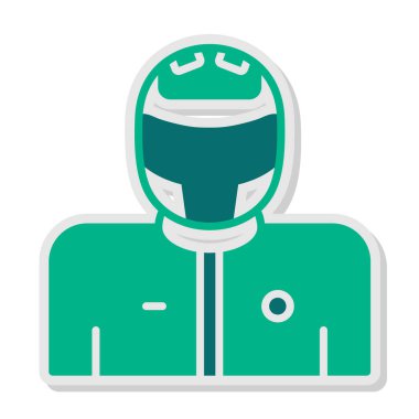 BMX sürücüsü. Web simgesi basit tasarım