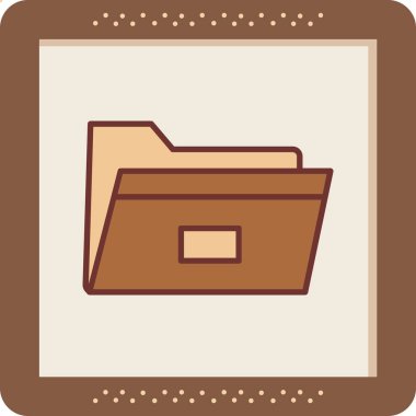 Dosya. Web simgesi basit illüstrasyon 