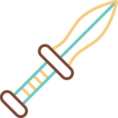 Hançer. Web simgesi basit illüstrasyon 