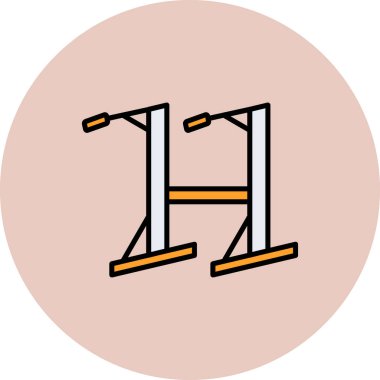 dip çubuğu vektör simgesinin özet çizimi