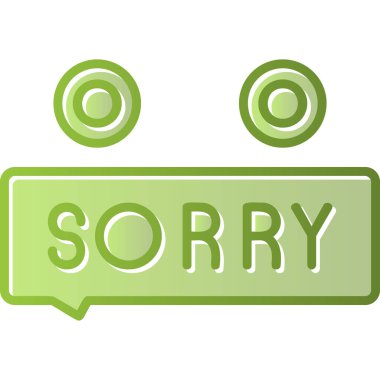 Üzgünüm ağ simgesi, vektör illüstrasyonu