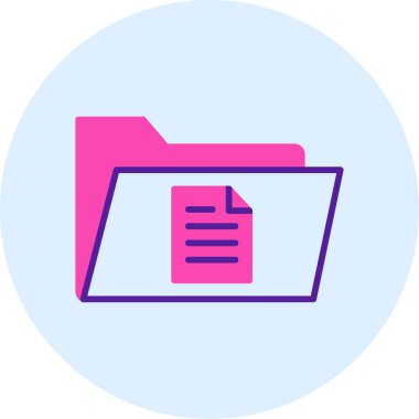 dosya dizini vektör illüstrasyonu        