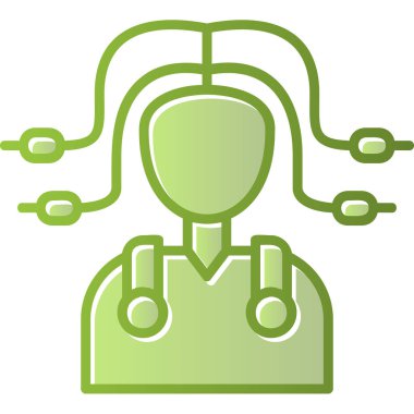 Medusa simgesi, vektör illüstrasyonu basit tasarım