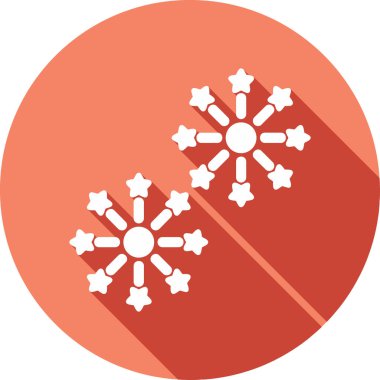 Havai fişek web simgesi, vektör illüstrasyonu 