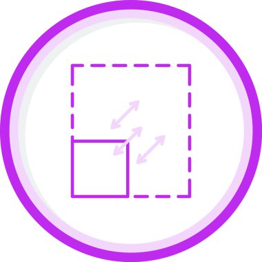 Ölçeklendirilebilirlik simgesi, vektör illüstrasyonu basit tasarım