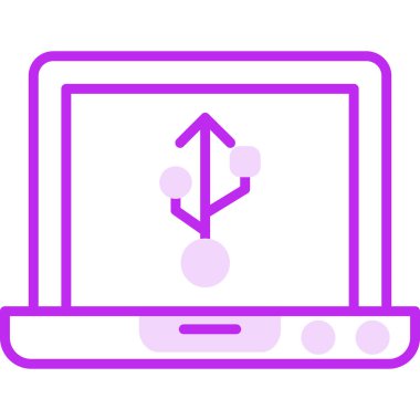 Dizüstü web simge vektör çizim 