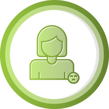 Kadın. Web simgesi basit tasarım 
