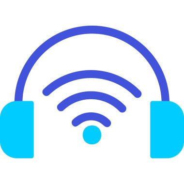 Çevrimiçi Podcast ikon vektör çizimi