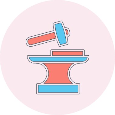 Demirci. Web simgesi basit illüstrasyon          