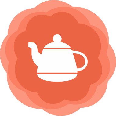 Vektör illüstrasyonu, çaydanlık ağı simgesi 