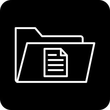 dosya dizini vektör illüstrasyonu        