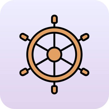 Dümen. Web simgesi basit illüstrasyon