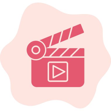 El çırpma tahtası web simgesi basit illüstrasyon 