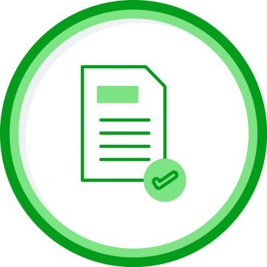 Belge. Web simgesi basit illüstrasyon 