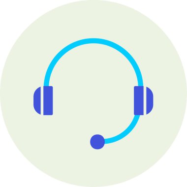 Kulaklık. Web simgesi basit illüstrasyon