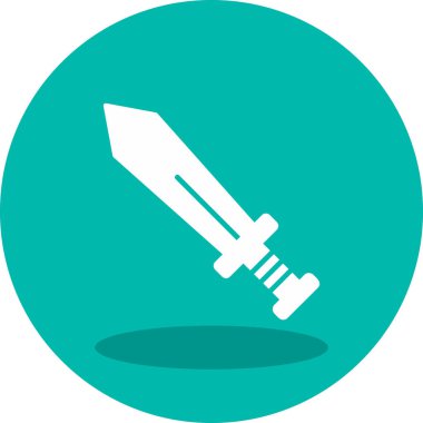 Kılıç. Web simgesi basit illüstrasyon 