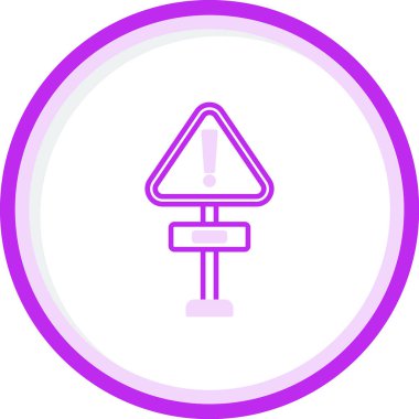 dikkat yol işareti simgesi vektör biçiminde