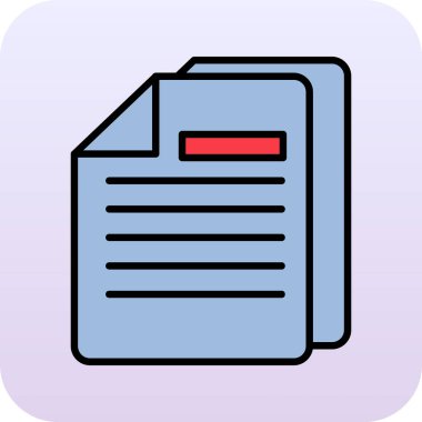 dokümanlar web simgesi vektör illüstrasyonu