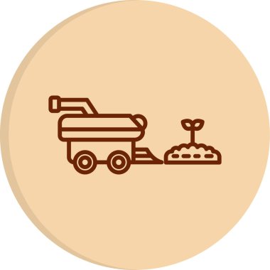 Tohum logo simgesinin vektör tasarımı 